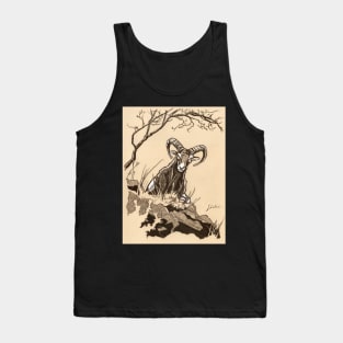 Mouflon drawing – Top attack Tank Top